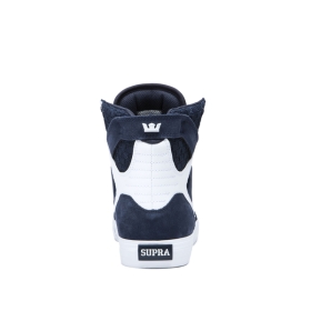 Supra Mens SKYTOP Navy/Navy/white High Top Shoes | CA-86727